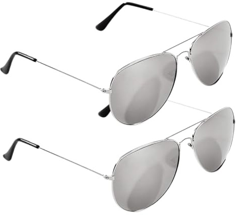 315 Supplies 2 Pack Sunglasses for Men - UV400 Lens | Men's Sunglasses | Pilot Style Sunglasses