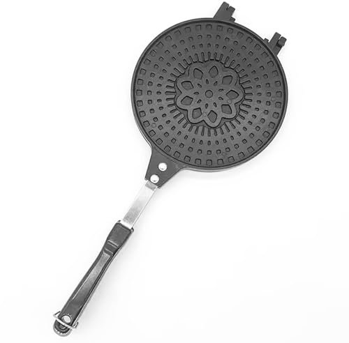 TAMUME Máquina para hacer gofres de cono, cono de helado y rollo de huevo con moldes antiadherentes con patrón floral