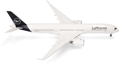 Herpa Flygplansmodell Lufthansa Airbus A350-900 - D-AIXT Leipzig, miniatyr i skala 1:200, samlarobjekt, modell utan ställ, plast