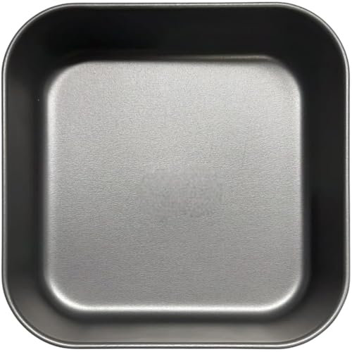 Terryshop74 Teglia Per friggitrice ad aria, mini teglie 20 cm ideali per friggitrici da 5-8 litri cottura dietetica senza grassi e oli, piatti perfetti, Antiaderente (Quadrata, 1, Unità)