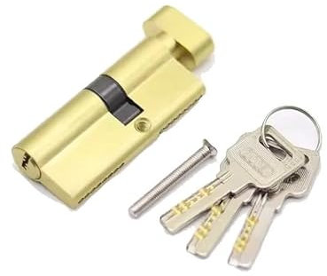SchließZylinder Schließzylinder mit 3 Schlüsseln, Höhe 32 mm, Länge 50 mm bis 85 mm, for Türen aus Aluminiumlegierung, Diebstahlschutz, exzentrischer Schließzylinder Zylinderschloss(25x25T)