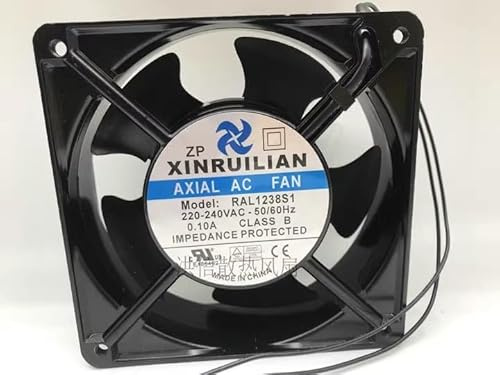120MM Computer cooling fan，RAL1238S1 220-240V 0.10A 12038 2-wire AC fan