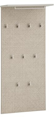 Schildmeyer Hakenpaneel Edno 159985, cremebeige/Canasta Dekor, 50 x 20,9 x 110,6 cm
