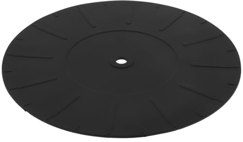 SHINEOFI Tapis De Platine Vinyle en Silicone Antistatique 6.69 Pouces Coussin De Protection pour Tourne-Disque Réduit Les Vibrations Et Le Bruit Accessoire pour Lecteur De Disques