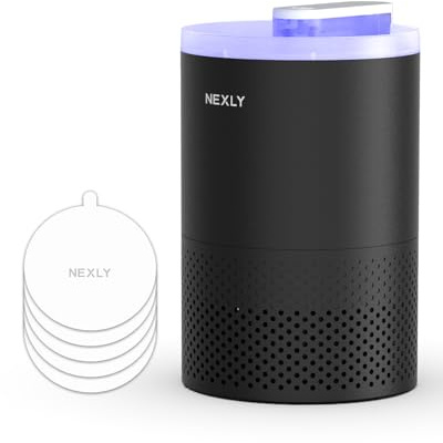 NEXLY MK029 Bug Zapper Trap Indoor in Home Mosquito Zapper Mosquito Killer Fruit Fly Traps Flying Insects Zappers Gnats House Energy Conservation UVA Zapper for Bedroom Livingroom Kitchen Basement