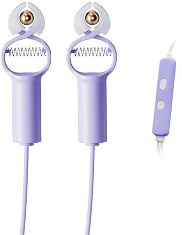 Kutocesy Vibratore Con Pinze Per Capezzoli Con Connessione USB Per La Stimolazione Dei Capezzoli E Del Clitoride Pinze Per Capezzoli Giocattoli Bdsm Estremi Per Donne (Purple)