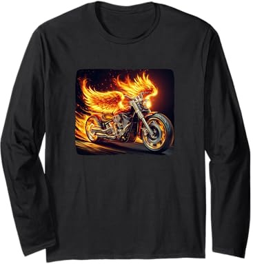 Look da Moto Che brucia e dondola Maglia a Manica