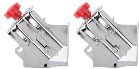 2 piezas de 2 piezas de acero inoxidable abrazadera de esquina derecha alta precisión 90 grados abrazadera de ángulo recto para el marco de fotos de carpintería de carpintería