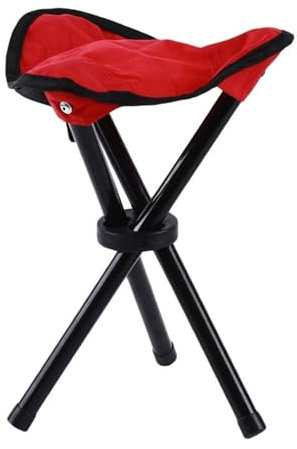Oxtxuzdm Stativhocker Für Wandern Camping Angeln Picknicks Strand Grillen Reisen Outdoor Aktivitäten Tragbarer 3-Bein Stuhl Klappsitz Dreibeiniger Campingstuhl Mit Eisenrahmen