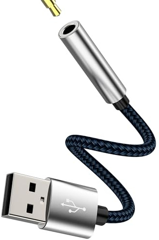 Conector jack adaptador USB a Aux auriculares cable de audio para iPhone 3,5 mm Auto Plug para Apple para iPad mini teléfono móvil adaptador jack micrófono DAC sonido conector auriculares PC Android