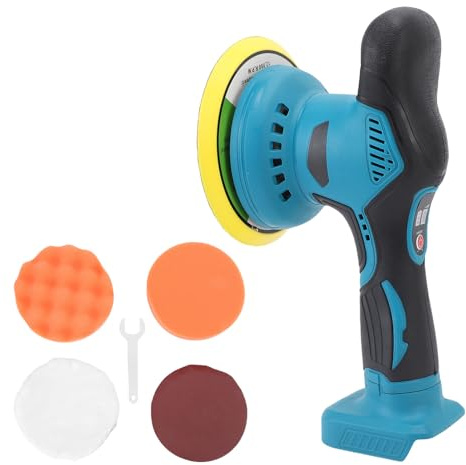 Naroote Cordless Buffer Polisher, 6 Inch Battery Powered Orbital Car Polishing Machine with 8 Adjustable Speeds & LCD Display, Lightweight Detailing Tool for Waxing, Scratch Removal