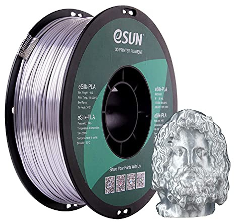 eSUN eSilk- PLA-Filament, Silber, 1,55 kg