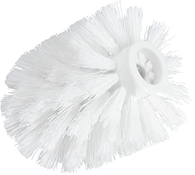 WENKO DIE BESSERE IDEE Set toalettborsthuvud med adapter, vit, Ø 8 cm