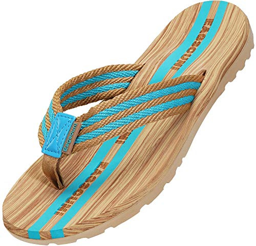 Dam, herr, tåseparator, sommar, flip-flops, badtofflor, tofflor, badtofflor, Havsblå, 37 EU