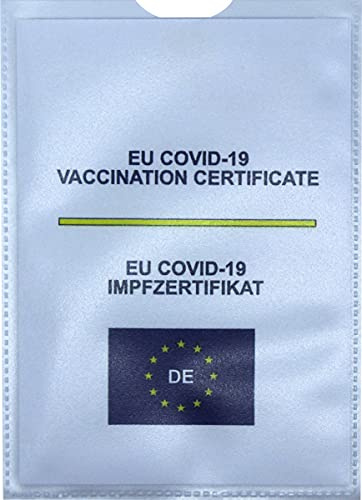 Einsteckhülle Schutzhülle für EU-Impfzertifikat - Pack a 2 Stück