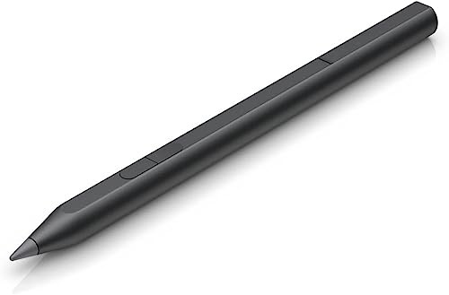 HP Wiederaufladbarer MPP 2.0 Tilt Stift mit MPP2.0-Technologie für weniger Verzögerungen, verbesserte Reaktionszeit, benötigt nur 9 g Druck - Zeichnen, Schreiben, Bearbeiten, Anthrazitgrau (3J122AA)
