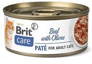 BRIT CARE Cat Beef Pate&Olives Rind mit Oliven 70G