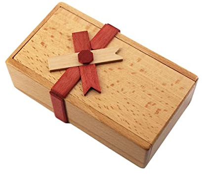 Caja de Rompecabezas mágicos de Madera con Compartimentos Ocultos Rompecabezas Desafío de Inteligencia Sorpresa Secreta Regalo de cumpleaños para Novia Cajas de Rompecabezas Ocultar Dinero