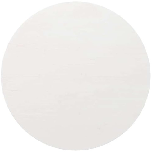 vidaXL Piano Tavolo Bianco Ø80x2,5 cm in Legno Massello di Pino