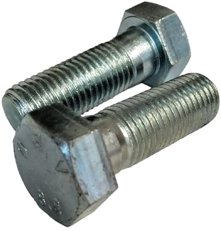 Paire de boulons de tête hexagonale 8,8 de 35,5 mm, dimensions M22 x 70 filetage 55 mm