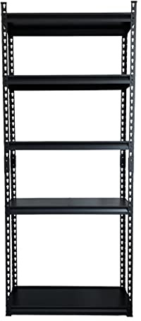 ProLiving Schwerlastregal Steckregal Metallregal Werkstattregal Kellerregal schwarz Verschiedene Größen 875kg belastbar schwarz (152x76x30 cm)