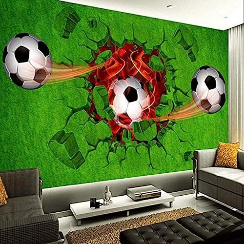 Photo Wallpaper Modern 3D Stereo Football Green Lawn Mural Living Room Kid's Room Home Decor Eco-Friendly Waterproof Wall Papers-140x100cm