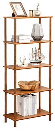 GLigeT Prospektständer Zeitschriftenständer aus Holz, Bodenregal, Lagerregal, Wohnzimmer, Druckerständer, Küche, Mikrowellenherd zeitschriftenständer
