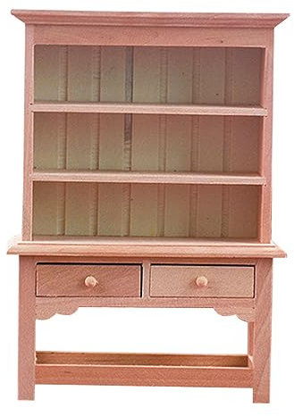 Abaodam 2stücke Miniatur Holzschrank Für Handgefertigtes Puppenmöbel Für Schlafzimmer Und Küche Holzregal Natürlichem Farbton Unlackiert