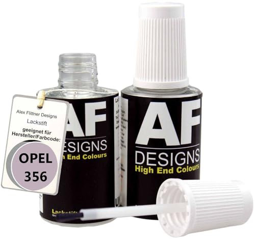 Alex Flittner Designs Lackstift Set kompatibel mit Opel GRUEN metallic 356 schnelltrocknend 2x20ml Autolack