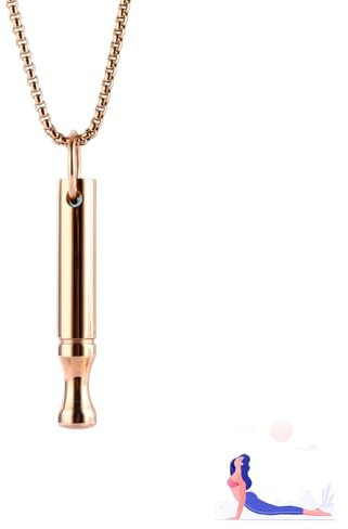 Atemkette Rauchentwöhnung Hilfsmittel,V2 Halskette Rauchfrei Original,Anti Rauchen Aufhören,Nichtraucher Meditation Necklace,Rauchentwöhnung Atemhalskette Kette mit Widerstand,Raucherentwöhnungspfeife