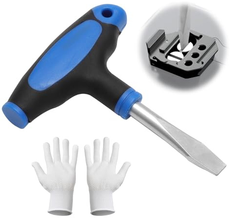 TMZELOA Cacciavite a Testa Piatta Tipo T Forniture per Cacciaviti a Testa Piatta Cacciavite a Testas Piatta da 10 mm con Impugnatura a T Cacciavites per Treppiedi o Piastre a Sgancio per Set di Film