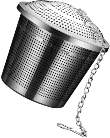 TOYANDONA Boule Passoire à Thé Inox Filtre Épices Réutilisable Maille Infuseur Séparable Facile à Nettoyer Filtre à Thé Portable pour Maison et Restaurant Moyen