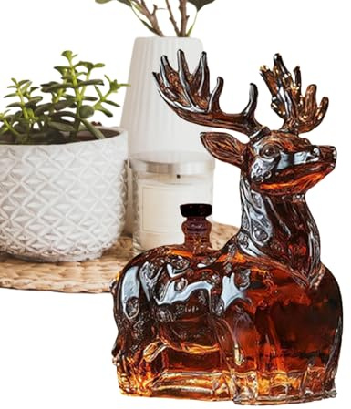 doyandader Decanter per whisky, divertente decorazione per la casa – liquore bourbon decanter bottiglia di vino | regalo per uomini e papà per Natale compleanno per vino bourbon Vodka Brandy