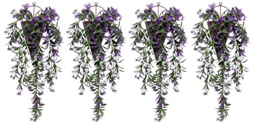 FACAIIO Guirnalda de hiedra artificial de 78 cm, resistente a los rayos UV, decoración del hogar, jardín, oficina, paquete de 4, plástico