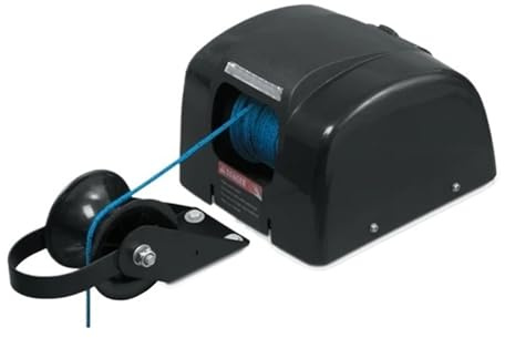 Verricello elettrico per barca, 12 V, capacità 20,4 kg, prestazioni wireless per acqua dolce, funzionamento facile, ideale per la pesca e le avventure in barca
