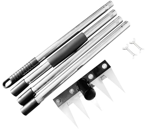 ShengQuanHao Desmalezador Manual para Jardinería, Removedor de, Desmalezador Manual Resistente, Extractor de, Herramienta de Excavación, 5 Consejos