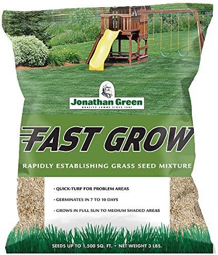 Jonathan Green Fast Grow Grass Seed - Cool Season Lawn Seed - 3 lb