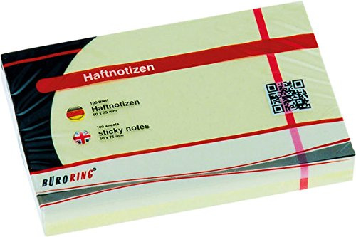 Haftnotiz FSC, 50 x 75 mm, gelb, 100 Blatt/Block