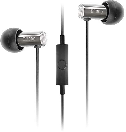 final E3000C Geräuschisolierender In-Ear Kopfhörer Mit Mikrofon Und Fernbedienung - Edelstahl, Schwarz