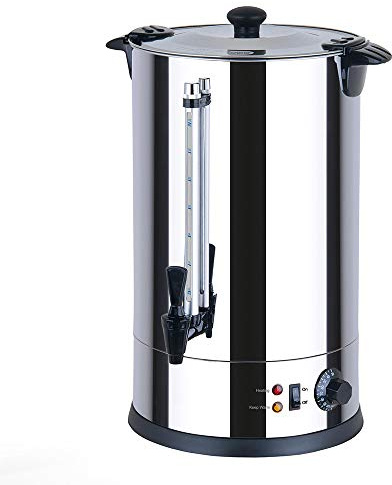 18 Litre Catering Urn, Instant Hot Water Boiler, Tea Urn for Home Brewing, Commercial or Office Use, Stainless Steel