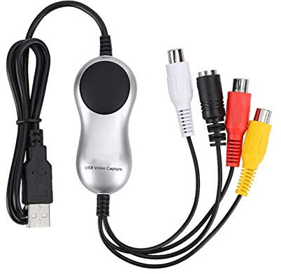 Dpofirs USB 2.0 Universal Portable Capture-Karte, Audio-Video-Grabber-Zweikanal-Stereo-Eingangskonverter, multifunktionale Video-Capture-Karte für Win/IOS/Android/Linux IO