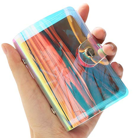 WOKIRO Fotoalbum Klein für 7,6 cm Große Fotos Kompatibel mit Fujifilm Instax Mini Film/Polaroid Instax Mini/Kpop Photocards (36 Taschen)