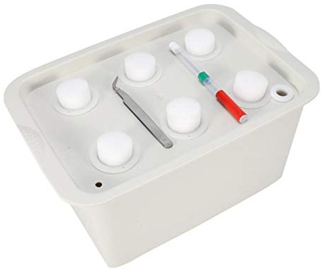 Joyzan Hydrokultur-Growkit, 6-Loch-Kräutergarten-Anbausystem, bodenfrei, kultivierte Pflanzgeräte, Pflanzen, Keimung, Gemüse, DIY-Werkzeug für Obst, Melonen, Gurken, Tomaten, Pfeffer, Minze[Braun]