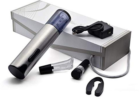 Tire-bouchon électrique professionnel rechargeable en acier inoxydable