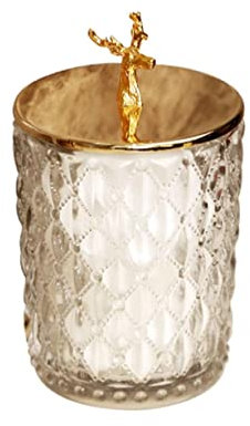 NASIX Zahnstocherhalter aus Glas, moderner Zahnstocherspender, wiederverwendbar, Wattestäbchen, Zahnstocher-Organizer-Box, Heimrestaurant