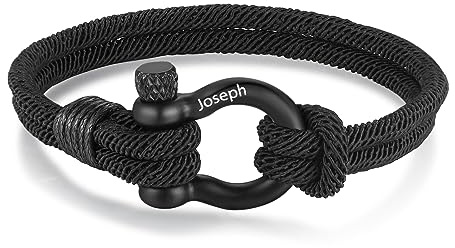 ALBERTBAND Personalisiertes Armbänder für Herren Armband mit Namen Freundschaftsarmband Pärchen-Armbänder Mutter und Tochter Armbänder Geschenk für Vatertag Geburtstag Weihnachten