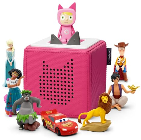 tonies Disney Ultimate bundle - 1 creative & 7 Frozen, Encanto, Baloo, Aladdin, Simba, Cars & Toy Story, Pink