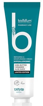 bioTaTum Tattoo After Care Cream 20ml. - Tattoo Moisturiser - Post Tattoo Care - Skin Moisturiser Cream - Tattoo Aftercare Vegan - Refresh Ink & Fresh Tattoo Healing