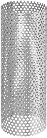 PATIKIL Schermo Antiscintilla Per Tubo Stufa Da 2.4 Pollici, 1 Pezzo Filtro Camino In Acciaio Inossidabile 304 Foro 0.12 Pollici Per Accessori Stufa Da Campeggio, Lunghezza 7.09 Pollici