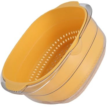 Ciieeo Cesta De Drenaje De Pet Transparente Ideal Para Lavar Frutas y Verduras